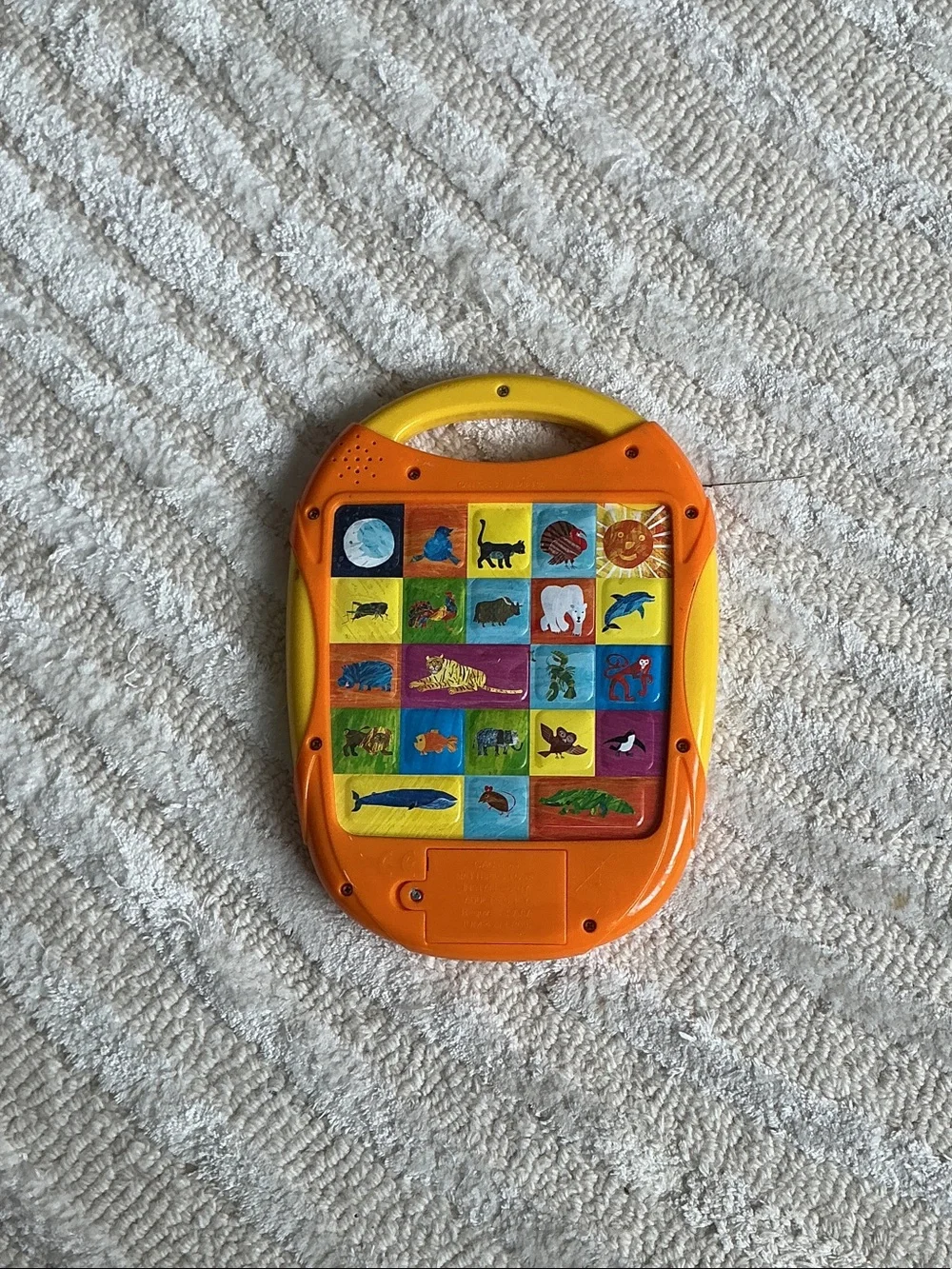 - Orange and Yellow Alphabet Learning Toy